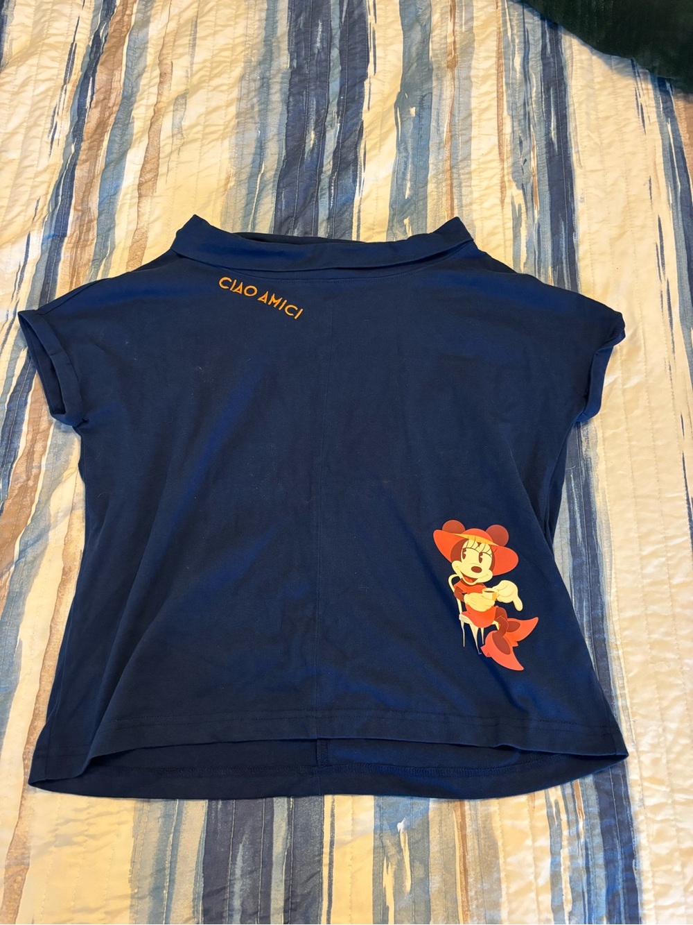 Disney Navy Tee with Minnie Mouse in Red Outfit